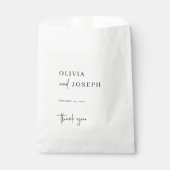 Einfach modern und Minimalistisch | Hochzeit Danke Geschenktütchen (Vorderseite)