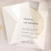 Einfach modern und Minimalistisch | Hochzeit Pergament Einladungen