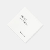 Einfach modern und Minimalistisch | Hochzeit Serviette (Ecke)