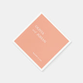 Einfach modern und Minimalistisch | Hochzeitspfirs Serviette (Ecke)