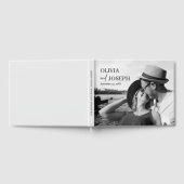 Einfach modern und Minimalistisch mit Foto Hochzei Gästebuch (Voll)