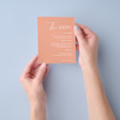 Einfach modern und Minimalistisch | Peach Wedding Flyer (Gruppe)