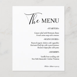 Einfach modern und Minimalistisch | White Wedding Flyer
