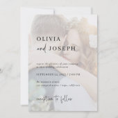 Einfach modern und Minimalistisch | Zwei Fotos Hoc Einladung (Vorderseite)