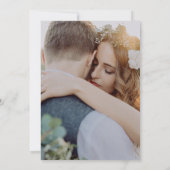 Einfach modern und Minimalistisch | Zwei Fotos Hoc Einladung (Rückseite)