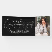 Einfach, modern und mit einem Foto, schwarzer Absc Banner (Horizontal)