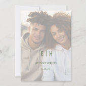 Einfach, modern und Save the Date druckbar (Vorderseite)