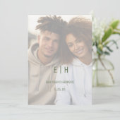 Einfach, modern und Save the Date druckbar (Stehend Vorderseite)