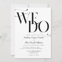 Einfach Modern Wir Machen Hochzeitseinladung