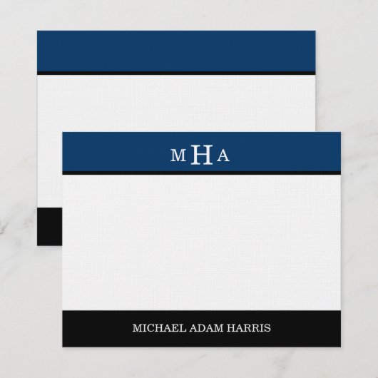 Einfach moderne Abschluss Dankeschön Karten (Marin (Vorne/Hinten)