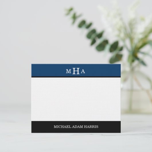 Einfach moderne Abschluss Dankeschön Karten (Marin (Stehend Vorderseite)