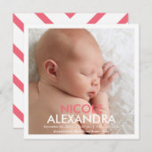 Einfach moderne Ankündigung - Rosa (Vorne/Hinten)