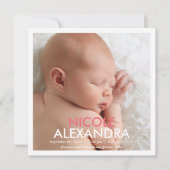 Einfach moderne Ankündigung - Rosa (Vorderseite)