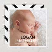 Einfach moderne Ankündigung - schwarz (Vorne/Hinten)