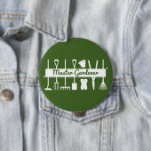 Einfach Moderne Dunkelgrüne Meister-Gärtner Button (Beispiel)