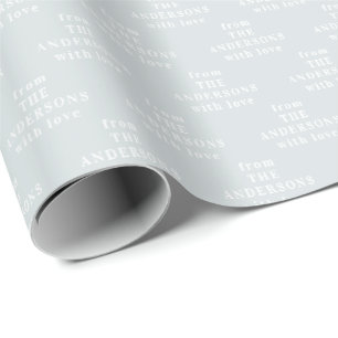 Einfach Moderne Elegante Benutzerdefiniert Geschenkpapier