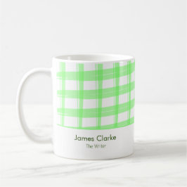 Einfach moderne grüne Lattice-Tasse Kaffeetasse