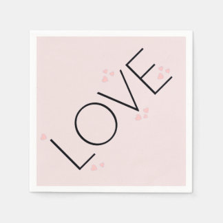 Einfach Moderne Minimalistische LIEBE Papier Serviette