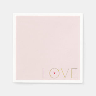 Einfach Moderne Minimalistische LIEBE Papier Serviette