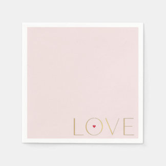 Einfach Moderne Minimalistische LIEBE Papier Serviette