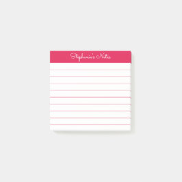 Einfach moderne, personalisierte Cherry-rote Notiz