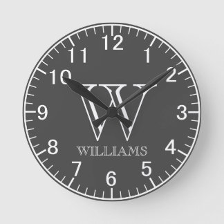 Einfach Moderne Personalisierte Runde Wanduhr