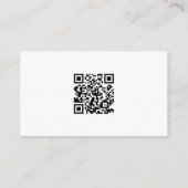 Einfach moderne QR-Code-Hochzeitsdetails Mini Begleitkarte (Rückseite)