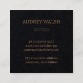 Einfach moderne Quar Code Square Business Card Quadratische Visitenkarte (Rückseite)