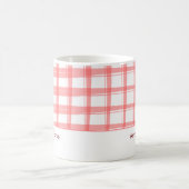 Einfach moderne Red Lattice Design Coffee Tasse (Mittel)