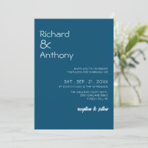 Einfach moderne, trendige Hochzeit