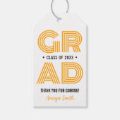 Einfach moderner Abschluss Vielen Dank, dass Sie d Geschenkanhänger (Vorderseite)