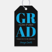 Einfach moderner Abschluss Vielen Dank, dass Sie d Geschenkanhänger (Vorderseite)