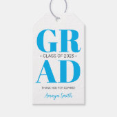 Einfach moderner Abschluss Vielen Dank, dass Sie d Geschenkanhänger (Vorderseite)