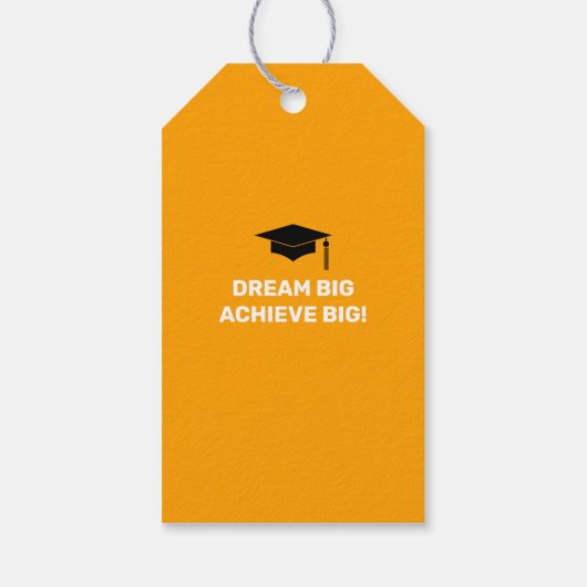 Einfach moderner Abschluss Vielen Dank, dass Sie d Geschenkanhänger (Rückseite)