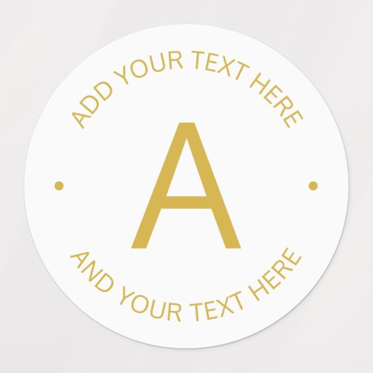 Einfach, moderner, benutzerdefinierbarer Text | Go Etiketten (Design 2)