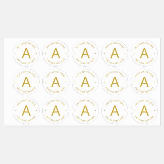 Einfach, moderner, benutzerdefinierbarer Text | Go Etiketten (Blatt)