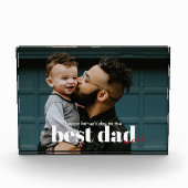 Einfach moderner bester Vater je Fotoblock (Vorderseite)