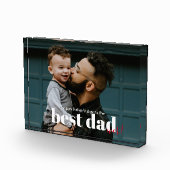 Einfach moderner bester Vater je Fotoblock (Rechts)