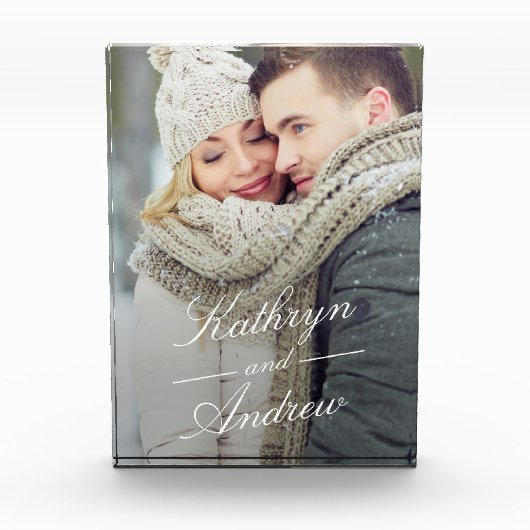 Einfach moderner Foto Block (Vorderseite)