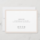 Einfach-moderner Hintergrund - Business Danke Yo (Rückseite)