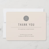 Einfach-moderner Hintergrund - Business Danke Yo (Vorderseite)