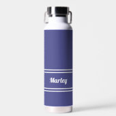 Einfach moderner Individuelle Name Stilvolles Peri Trinkflasche (Vorne)