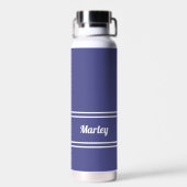 Einfach moderner Individuelle Name Stilvolles Peri Trinkflasche (Rückseite)
