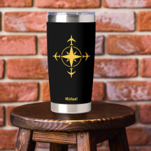 Einfach moderner Kompass und Flugzeug, Reisen nach