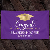 Einfach moderner Lila Abschluss Banner