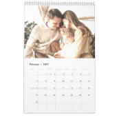 Einfach moderner Minimaler Foto-Planer Kalender (Feb 2027)
