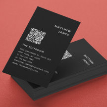 Einfach moderner Minimaler Schwarz-weißer QR-Code