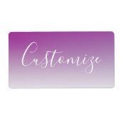 Einfach moderner Minimalismus Lila Ombre Gradient (Vorne)