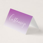 Einfach moderner Minimalismus Lila Ombre Gradient (Vorderseite)