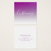 Einfach moderner Minimalismus Lila Ombre Gradient (Vorne & Hinten)